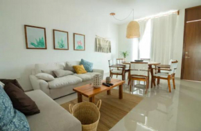 Departamento Modern Boho cerca de playa 2